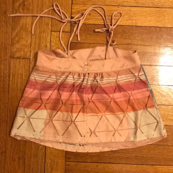 Antropologie Akemi + Kin Geometric Tie Tank Top Xs - Picture 2 of 4